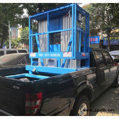 车载升降机 中小型货车皮卡电动液压升降平台 路灯监控安装维修梯 6/8米 浩顺液压机械 加工定制