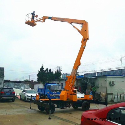 恒启 SJQB 124米升降平台 高空作业维修车 曲臂升降机 路灯车