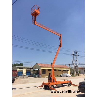 河源市 黄冈市启运QYQB自行式路灯维修升降机电力维修专用曲臂式登高车
