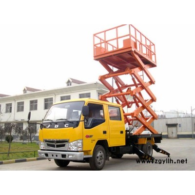 宜昌市 夷陵区启运QYCZ车载式剪叉式降机 路灯维修登高车