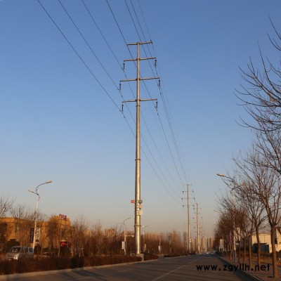 【创森】厂家供应电力钢杆 钢杆基础打桩 路灯杆 高杆灯 钢管塔现货出售