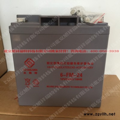 太阳神铅酸免免维护蓄电池12V24AHUPS电源EPS电源太阳能路灯通用