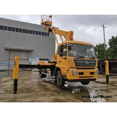 吉林省松原东风天锦 32米高空作业车 广告安装登高车 园林修剪登高车 路灯维修高空车