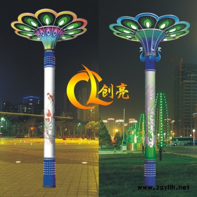 创亮户外照明CL-1719 圆柱形景观灯 公园广场路灯 草坪灯高杆灯中杆灯 户外花园异型灯