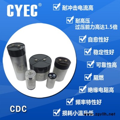 纯源【厂家批发】路灯 驱动器 直流链电容器定制CDC 350uF/1300V
