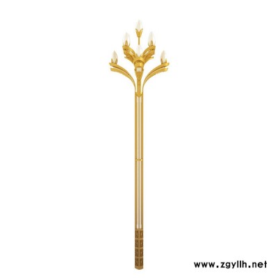 泉辉定制广场户外道路照明市电路灯工程大型艺术景观玉兰灯厂家