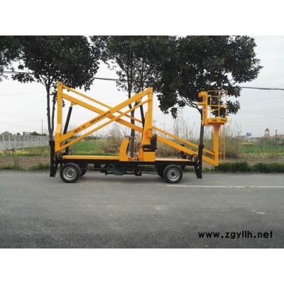 太原市高空作业机械 路灯检修升降梯 启运曲臂电动升降台 徐工升降设备