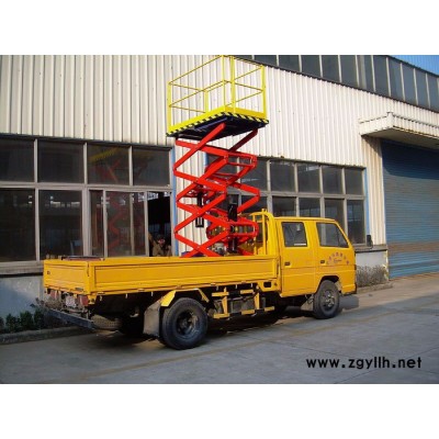 德斯沃 车载式升降机 汽车剪叉升降平台 路灯高空维修车 升降机厂家