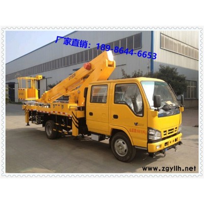 国六蓝牌  18米路灯抢修登高作业车