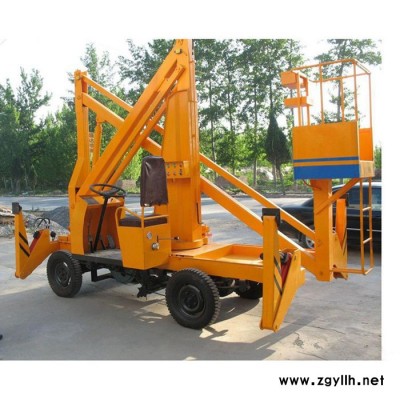 龙跃SJD曲臂式升降机 曲臂式高空作业平台 路灯检修升降台厂家供应
