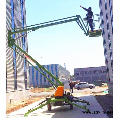 恒启 SJQB 10米升降机价格曲臂式升降平台自行路灯维修车