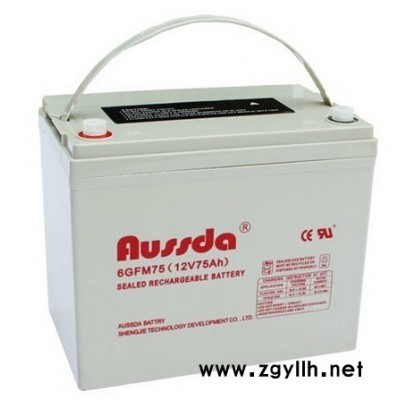 奥斯达蓄电池6GFM75 奥斯达蓄电池12V75AH 12V75AH太阳能路灯电池 消防应急电池