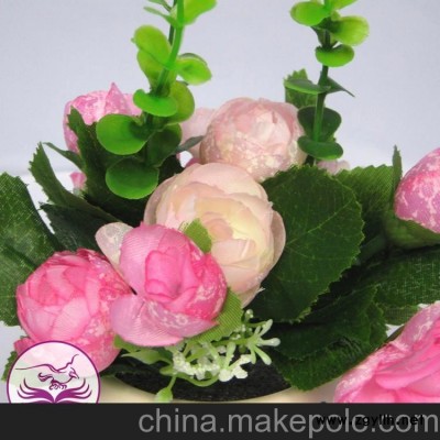 生产批发-仿真塑料植物盆栽-园林盆景植物-客厅办公室内装饰盆景