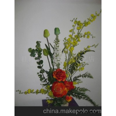 玫瑰盆栽（仿真花)