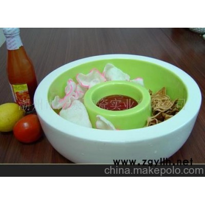 陶瓷双层碗,双层盘,水果盘