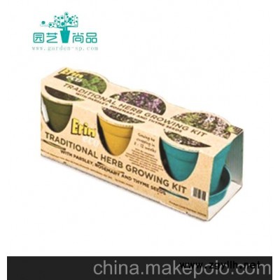 环保盆栽 DIY 种植 可种果蔬的环保花盆 新奇特礼品 居家园艺