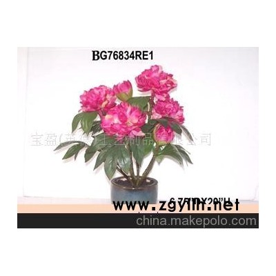 工艺居家摆饰—牡丹花陶瓷盆景