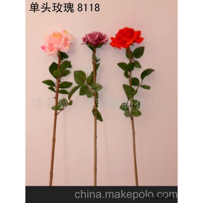 绢花、仿真花、玫瑰(图)