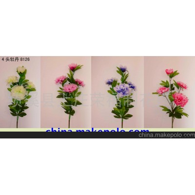 绢花、仿真花、牡丹(图)