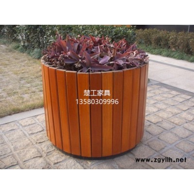 景观户外实木花槽,园林园艺花盆容器