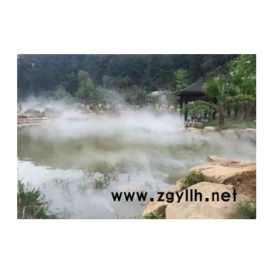河南洛阳公园景观人造雾系统