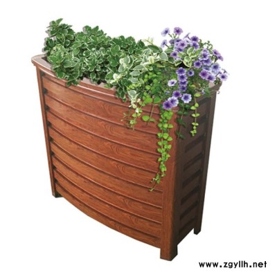 户外道路铝合金花箱订制 铝合金花箱 倍欣园艺