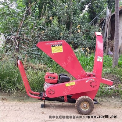 茶叶茶树枝粉碎机 花卉苗圃清理枝条切碎机 园林专用移动式树枝粉碎机操作视频1
