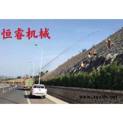 高坡绿化种草机厂家 车载式客土喷播机 技术指导服务周到