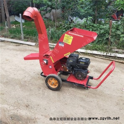 电动小型树枝粉碎机 粉碎手推式校园修剪树枝树叶打碎机 树杈削片机1