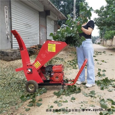 移动式树木枝桠粉碎机 果园树木破碎机 道路修剪树枝枝条粉碎机促销中3