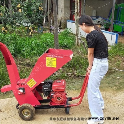 7.5电动版手推式枝叶粉碎机 环保型物业园林树枝粉碎机 操作视频1