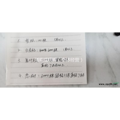 现有大量白皮松、雪松、复叶槭、恋树供应