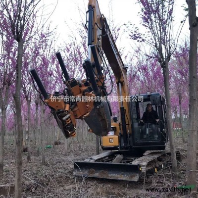 香樟树带土球移树机 供应安徽四瓣式挖树机 挖掘机改装挖树机器